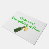 Alles is prima Molotov Cocktail Doormat Deurmat (Schuin)