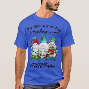 Alles is prima Speciaal Onderwijs SPED Leraar T-shirt