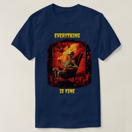 Alles is prima t-shirt (Design voorkant)
