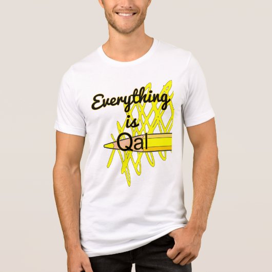 Alles is Quartair Alluvium - Geoloog Tri-Blend Shirt (Voorkant)
