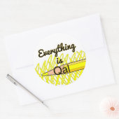 Alles is Quaternaire Alluvium - Grappige Geologie Ronde Sticker (Envelop)