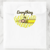 Alles is Quaternaire Alluvium - Grappige Geologie Ronde Sticker (Tas)