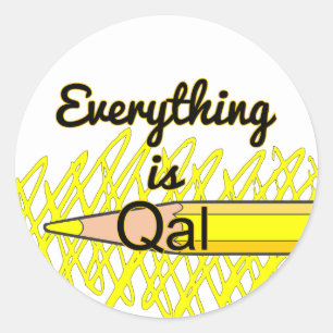 Alles is Quaternaire Alluvium - Grappige Geologie Ronde Sticker