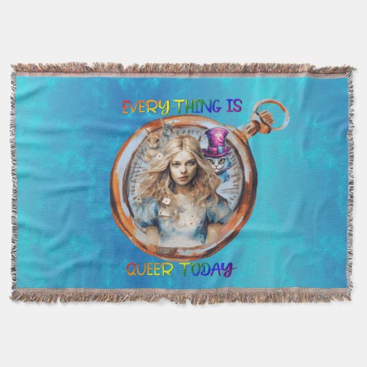 Alles is Queer Today - Alice in Wonderland Deken (Voorkant)