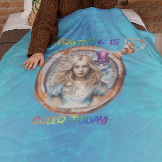 Alles is Queer Today - Alice in Wonderland Fleece Deken