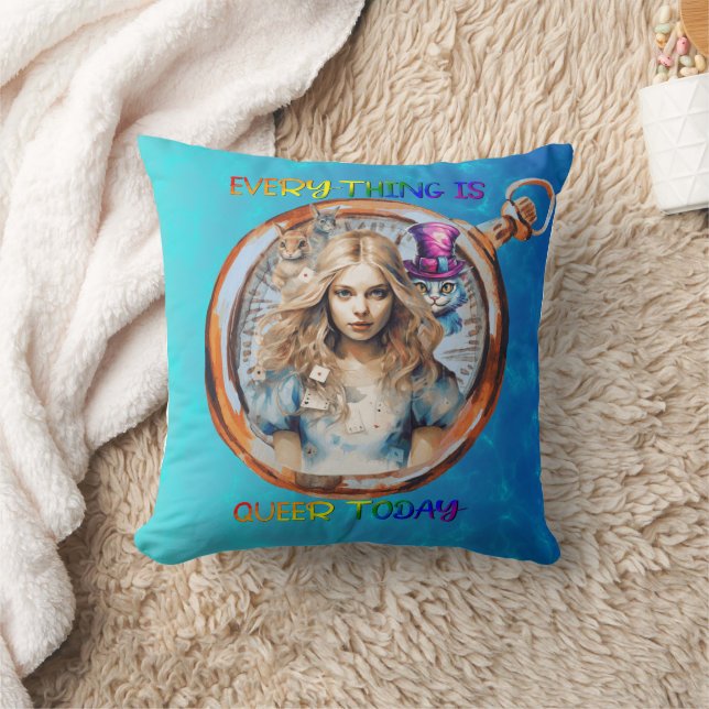 Alles is Queer Today - Alice in Wonderland Kussen (Deken)