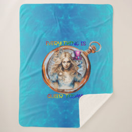 Alles is Queer Today - Alice in Wonderland Sherpa Deken