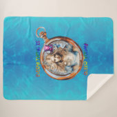 Alles is Queer Today - Alice in Wonderland Sherpa Deken (Voorkant (horizontaal))