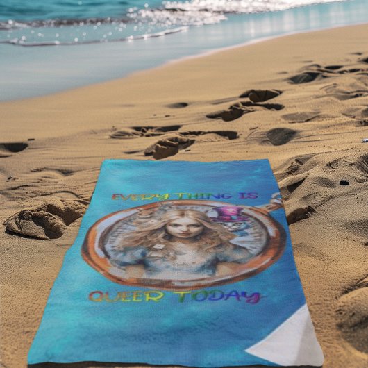 Alles is Queer Today - Alice in Wonderland Strandlaken