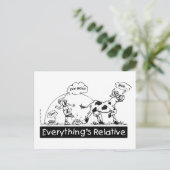 Alles is relatief briefkaart (Staand voorkant)