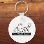 Alles is relatief sleutelhanger (Voorkant)