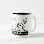 Alles is relatief tweekleurige koffiemok (Voorkant rechts)