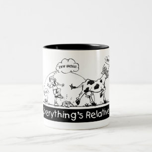 Alles is relatief tweekleurige koffiemok