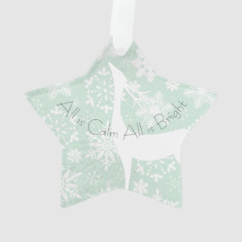 Alles is rustig Alles is Bright Deer Acryl Ornamen Ornament