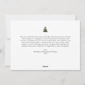 Alles is rustig Alles is helder dennenbomen Feestdagenkaart (Achterkant)