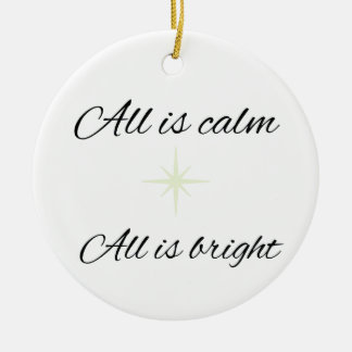 Alles is rustig, alles is helder keramische orname keramisch ornament