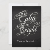 Alles is rustig, alles is helder kerstfeest kaart (Voorkant)