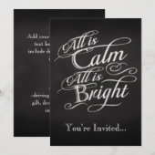 Alles is rustig, alles is helder kerstfeest kaart (Voorkant / Achterkant)