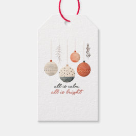 Alles is rustig Alles is helder Kerstmis Cadeaulabel