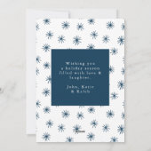 Alles is rustig, alles is helder marine non-foto feestdagenkaart (Achterkant)