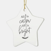 Alles is rustig Alles is helder Moderne Ster Keramisch Ornament (Links)