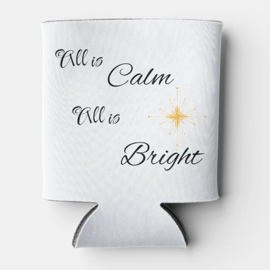 Alles is rustig, alles is helder op een drank blikjeskoeler (Voorkant)