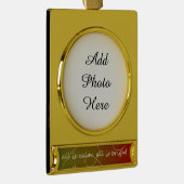 Alles is rustig, alles is helder verguld banner ornament (Rechts)
