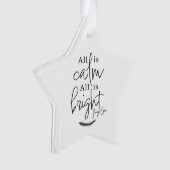 Alles is rustig, alles is licht en modern acryl Or Ornament (voorkant)