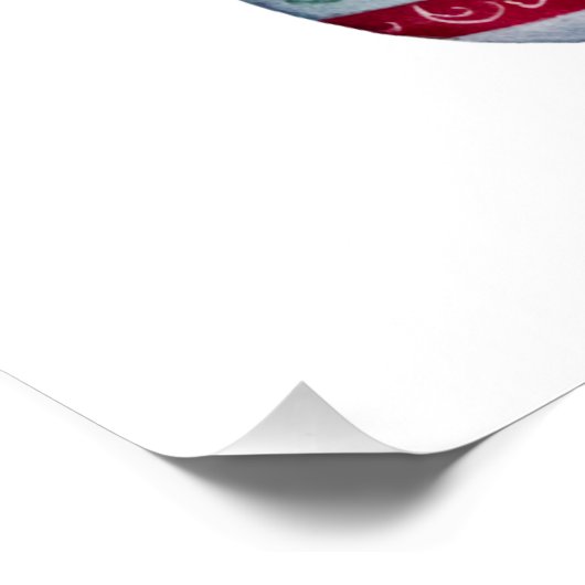 Alles is rustig, alles is lichte kerstversiering perfect poster (Hoek)