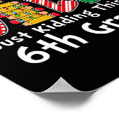 Alles is rustig, grapje 6e klas grappige kerst poster (Hoek)