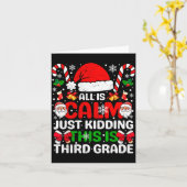 Alles is rustig, grapje, dit is de derde klas Chri Kaart (Gele Bloem)