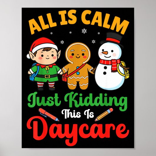 Alles is rustig, grapje, dit is de kerst van de ki poster (Voorkant)