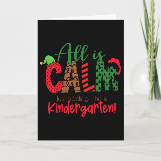 Alles is rustig, grapje, dit is de kleuterklas Ker Kaart (Voorkant)