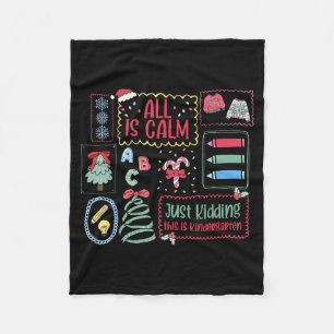 Alles is rustig, grapje, dit is de kleuterschool s fleece deken