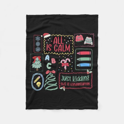 Alles is rustig, grapje, dit is de kleuterschool s fleece deken (Voorkant)