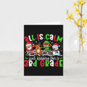 Alles is rustig, grapje, dit is kerst voor de 3e k kaart (Gele Bloem)