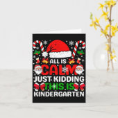 Alles is rustig, grapje, dit is kleuter kerst kaart (Gele Bloem)