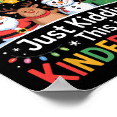 Alles is rustig, grapje, dit is kleuter kerstman C Poster (Hoek)