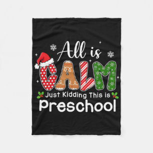 Alles is rustig, grapje, dit is peuterspeelzaal ch fleece deken