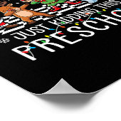 Alles is rustig Grappige Kerstmis Preschool Kersts Poster (Hoek)
