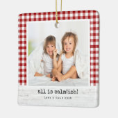 Alles is rustig (ish) · Red Buffalo Controleer fot Keramisch Ornament (Links)