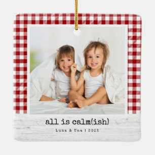 Alles is rustig (ish) · Red Buffalo Controleer fot Keramisch Ornament