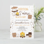 Alles is S'more Fun Baby shower Kaart (Staand voorkant)