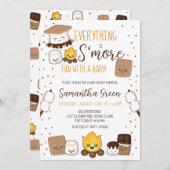 Alles is S'more Fun Baby shower Kaart (Voorkant / Achterkant)