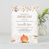 Alles is S'more Fun Baby shower Kaart (Staand voorkant)