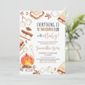 Alles is S'more Fun Baby shower Kaart (Staand voorkant)