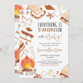 Alles is S'more Fun Baby shower Kaart (Voorkant / Achterkant)