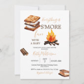 Alles is S'more leuk kampvuur met Baby shower Kaart (Voorkant)