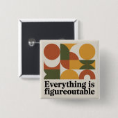 Alles is Uit te Vogelen Vierkante Button 5,1 Cm (Voorkant /achterkant)