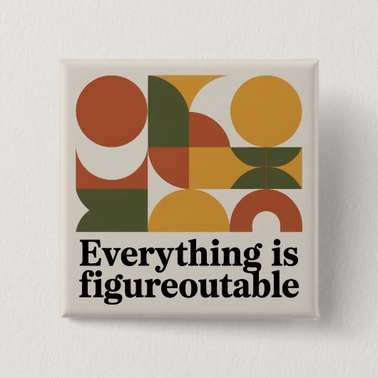 Alles is Uit te Vogelen Vierkante Button 5,1 Cm (Voorkant)